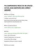 PN COMPREHENSIVE PREDICTOR 180 UPDATED ACTUAL EXAM QUESTIONS AND CORRECT ANSWERS&period;pdf&NewLine;&NewLine;