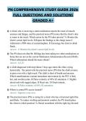 PN COMPREHENSIVE STUDY GUIDE 2026 FULL QUESTIONS AND SOLUTIONS GRADED A&plus;
