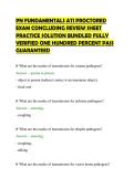 PN FUNDAMENTALS ATI PROCTORED EXAM CONCLUDING REVIEW SHEET PRACTICE SOLUTION BUNDLED FULLY VERIFIED ONE HUNDRED PERCENT PASS GUARANTEED&period;pdf&NewLine;&NewLine;