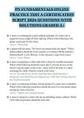 PN FUNDAMENTALS ONLINE PRACTICE TEST A CERTIFICATION SCRIPT 2026 QUESTIONS WITH SOLUTIONS GRADED A&plus;&period;pdf&NewLine;&NewLine;