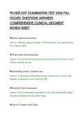 PN HESI EXIT EXAMINATION TEST 2026 FULL SOLVED QUESTIONS ANSWERS COMPREHENSIVE CLINICAL JUDGMENT REVIEW SHEET&period;pdf&NewLine;&NewLine;