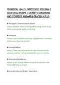 PN MENTAL HEALTH PROCTORED ATI EXAM 3 2026 EXAM SCRIPT COMPLETE QUESTIONS AND CORRECT ANSWERS GRADED A PLUS&period;pdf&NewLine;&NewLine;