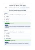 FLORIDA CIVIC LITERACY EXAM ACTUAL EXAM  QUESTIONS AND CORRECT ANSWERS&lpar;VERIFIED ANSWERS&rpar;&vert;AGRADE&lpar;LATEST UPDATE 2026&sol;2027&rpar;
