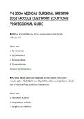 PN&lowbar;3006&lowbar;MEDICAL&lowbar;SURGICAL&lowbar;NURSING&lowbar;2026&lowbar;MODULE&lowbar;QUESTIONS&lowbar;SOLUTIONS
