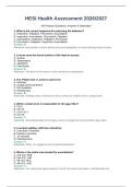 HESI Health Assessment 2026&sol;2027&NewLine;150 Practice Questions&comma; Answers & Rationales