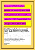 Paramedic NREMT Test Bank Question and Answers &lpar;Latest Update&NewLine;2026&sol;2027 &rpar; Questions & Answers with rationales ACTUAL EXAM COMPLETE QUESTIONS AND CORRECT DETAILED ANSWERS &lpar;2026&sol;2027 FREQUENTLY TESTED Q&A FROM PAST PAPERS &ndash; MOST EXPECTED QUESTIONS FOR THE 