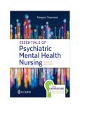 Complete Test Bank for Essentials of Psychiatric Mental Health Nursing&colon; Concepts of Care in Evidence-Based Practice&comma; 8th Edition by Morgan & Townsend &ndash; All Chapters 1&ndash;32 with Verified Answers & Detailed Rationales &vert; 2025&sol;2026 Updated &vert; A&plus; Graded