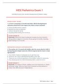HESI Pediatrics Exam 1&NewLine;Fall 2026 Practice Test&colon; Growth&comma; Development & Pediatric Safety