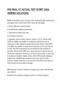 PN2 FINAL 117 ACTUAL TEST SCRIPT 2026 VERIFIED SOLUTIONS