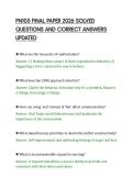 PN105 FINAL PAPER 2026 SOLVED QUESTIONS AND CORRECT ANSWERS UPDATED