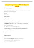ACAS Exam Questions with Verified Correct&NewLine;Answers