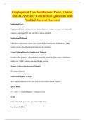 Employment Law Institutions&colon; Roles&comma; Claims&comma;&NewLine;and ACAS Early Conciliation Questions with&NewLine;Verified Correct Answers