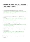PN105 EXAM SCRIPT 2026 FULL SOLUTION VIEW ALREADY PASSED