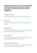 PN2002 PACKAGED DEAL 2026 EXAM SCRIPT TEST PAPER QUESTIONS AND SOLUTIONS GRADED A