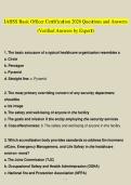 IAHSS Basic Officer Certification Exam 2026 &vert; Questions & Answers &vert; Study Guide