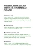 PN2002 FINAL REVISION GUIDE 2026 QUESTION AND ANSWERS FOR EXAM PREPARATION