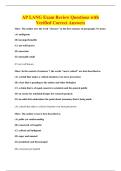AP LANG Exam Review Questions with&NewLine;Verified Correct Answers