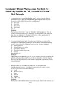 Test Bank for Roach's Introductory Clinical Pharmacology &vert; Susan M&period; Ford &vert; Questions & Rationales