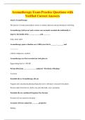 Aromatherapy Exam Practice Questions with&NewLine;Verified Correct Answers