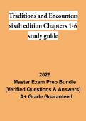 Traditions and Encounters 6th Edition Chapters 1&ndash;6 Study Guide PDF &vert; AP World History Review&comma; Practice Questions & Exam Prep 2026