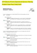 ATI Pediatrics Practice Questions & Answers &vert; Nursing Pediatric Exam Prep &vert; Study Guide&NewLine;&NewLine;