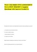 WGU C182 Objective Assessment &vert; 2026&ndash;2027 Updated Questions & Answers &vert; Study Guide&NewLine;&NewLine;