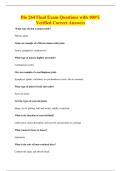 Bio 264 Final Exam Questions with 100&percnt;&NewLine;Verified Correct Answers