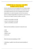 CAHIMS Review Questions with 100&percnt;&NewLine;Verified Correct Answers