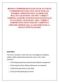 HESI RN COMPREHENSIVE EXIT EXAM ACCURATE COMPREHENSIVE PRACTICE EXAM WITH ALL POSSIBLE APPROVED WELL ELABORATED PRACTICE QUESTIONS AND 100&percnt; CORRECT VERIFIED ANSWERS WITH DETAILED RATIONALES PLUS EXPERT ANSWER KEY &lpar;100&percnt; CORRECT VERIFIED SOLUTIONS&rpar; 2026-202