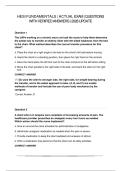 HESI FUNDAMENTALS ACTUAL EXAM QUESTIONS WITH VERIFIED ANSWERS 2026 UPDATE