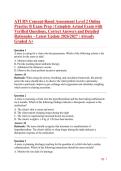 ATI RN Concept-Based Assessment Level 2 Online Practice B Exam Prep &vert; Complete Actual Exam with Verified Questions&comma; Correct Answers and Detailed Rationales &ndash; Latest Update 2026&sol;2027 &vert; Already Graded A&plus;