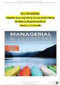 SOLUTION MANUAL Managerial Accounting Tools for Business Decision Making 9th Edition by Jerry J&period; Weygandt&comma; Paul D&period; Kimmel All Chapters 1-14&comma; Complete