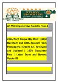 ATI PN Comprehensive Predictor Form A Frequently Most Tested&NewLine;Questions and 100&percnt; Accurate From Past papers &vert; Graded A&plus; &comma; Reviewed&NewLine;and Updated &vert; 100&percnt; Guarantee Pass &vert; Latest Exam and Newest Version&excl;&excl;&excl;ACTUAL EXAM COMPLETE QUESTIONS AND CORRECT DETAILED ANS