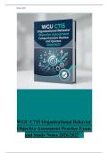  &NewLine; &NewLine; &NewLine; &NewLine; &NewLine; &NewLine;WGU C715 Organizational Behavior &NewLine;Objective Assessment Practice Exam &NewLine; &Tab;and Study Notes 2026&sol;2027 &NewLine;