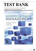 Test Bank for Modern Database Management 13th Edition by Hoffer&comma; Ramesh&comma; and Topi