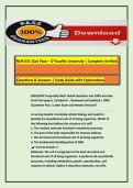 NUR 631 Quiz Pack &ndash; D&rsquo;Youville University &vert; Complete Verified&NewLine;Questions & Answers &vert; Study Guide with ExplanationACTUAL EXAM COMPLETE QUESTIONS AND CORRECT DETAILED ANSWERS &lpar;2026&sol;2027 FREQUENTLY TESTED Q&A FROM PAST PAPERS &ndash; MOST EXPECTED QUESTIONS FOR TH