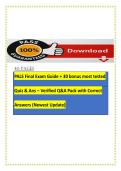 PALS Final Exam Guide &plus; 30 bonus most tested Quiz & Ans &ndash; Verified Q&A Pack with Correct Answers &lpar;Newest Update&rpar;ACTUAL EXAM COMPLETE QUESTIONS AND CORRECT DETAILED ANSWERS &lpar;2026&sol;2027 FREQUENTLY TESTED Q&A FROM PAST PAPERS &ndash; MOST EXPECTED QUESTIONS FOR THE