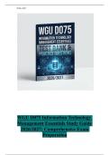 WGU D075 Information Technology &NewLine;Management Essentials Study Guide &NewLine;2026&sol;2027&colon; Comprehensive Exam Preparation &NewLine;