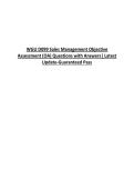 WGU D099 Sales Management Objective Assessment &lpar;OA&rpar; Questions with Answers&vert; Latest Update-Guaranteed Pass