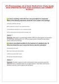 ATI Pharmacology&colon; GI & Renal Medications Study Guide&NewLine;2026 UPDATED ACTUAL Exam Questions and CORRECT&NewLine;Answers
