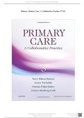 Test Bank for Primary Care&colon; A Collaborative Practice 5th Edition by Buttaro &ndash; Complete Study Guide & Clinical Exam Resource 2025&ndash;2026