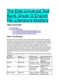 2026&sol;2027 S-Tier Elite Test Bank&colon; Grade 12 English FAL Literature Mastery &lpar;Changes Anthology&rpar; &vert; Advanced Questions & Critical Analysis