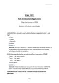 WGU C777&NewLine;Web Development Applications&NewLine;Objective Assessment &lpar;OA&rpar; &NewLine;Questions with Answers-Latest Update&NewLine;