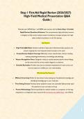 Step 1 First Aid Rapid Review &lpar;2026&sol;2027&rpar; High-Yield Medical Presentation Q&A Guide &vert;&NewLine;&NewLine;
