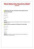 BIOD 152 Module 3 Exam&colon; Special Senses 2026&sol;2027&NewLine;UPDATE UPDATED ACTUAL Questions and CORRECT&NewLine;Answers