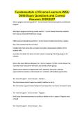 Fundamentals of Diverse Learners-WGU D096 Exam Questions and Correct Answers 2026&sol;2027