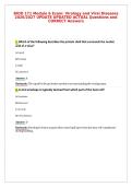 BIOD 171 Module 6 Exam&colon; Virology and Viral Diseases&NewLine;2026&sol;2027 UPDATE UPDATED ACTUAL Questions and&NewLine;CORRECT Answers