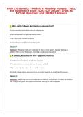 BIOD 210 Genetics - Module 6&colon; Heredity&comma; Complex Traits&comma;&NewLine;and Epigenetics Exam 2026&sol;2027 UPDATE UPDATED&NewLine;ACTUAL Questions and CORRECT Answers
