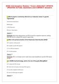 BIOD 210 Genetics Module 7 Exam 2026&sol;2027 UPDATE&NewLine;UPDATED ACTUAL Questions and CORRECT Ans