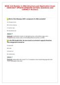 BIOD 210 Module 3&colon; DNA Structure and Replication Exam&NewLine;2026&sol;2027 UPDATE UPDATED ACTUAL Questions and&NewLine;CORRECT Answers